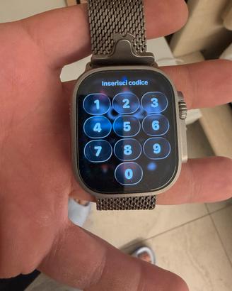 Apple watch ultra 2 con maglia milanese apple