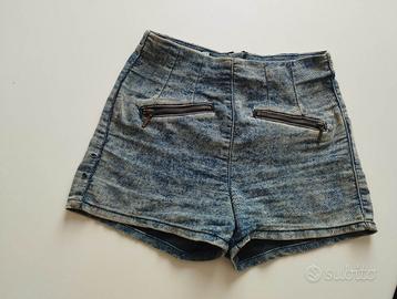 Shorts jeans brand Bershka Tg.XS vita alta