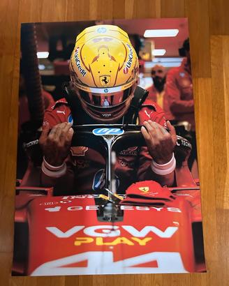 Poster Louis Hamilton Ferrari F1