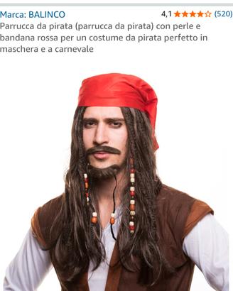 parrucca da pirata 
