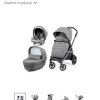 Trio Peg Perego color e tessuto jeans