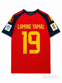 Maglia Spagna Lamine Yamal #19 Mondiali 2026 – S