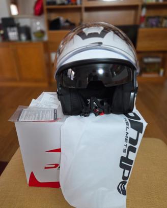 Casco Jet con visierino nuovo mai usato TG. M