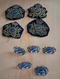 Marina Militare patch e stemmi metallo anni 50