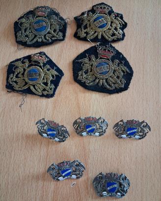 Marina Militare patch e stemmi metallo anni 50