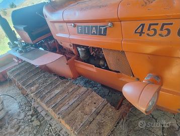 Trattore fiat 455 cingolato