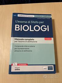 Libro per esame di stato per biologi