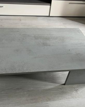 Tavolino basso da salotto, grigio chiaro e moderno