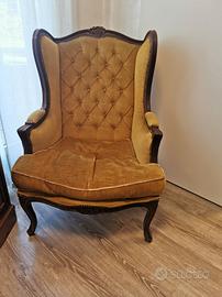 poltrone in stoffa vintage 