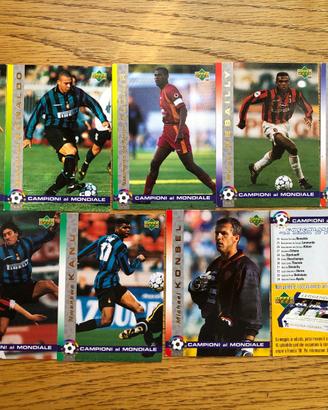 Lotto Card Dixan Upper Deck Campioni al Mondiale