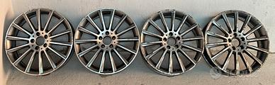 4 CERCHI IN LEGA MERCEDES AMG DIAMANTATI DOPPIA M.