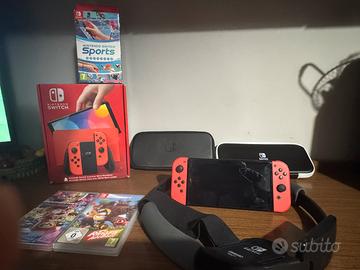 Nintendo switch oled rossa