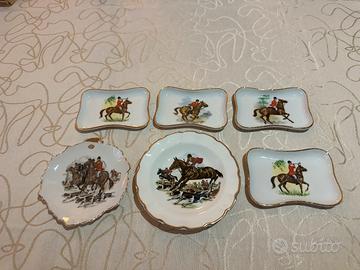 Set 6 pezzi vintage in porcellana limoges