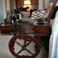 ANTICO CARRELLO BAR DESIGN PORTAVIVANDE ANNI 50 LE