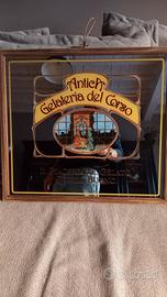 specchio pubblicità insegna 