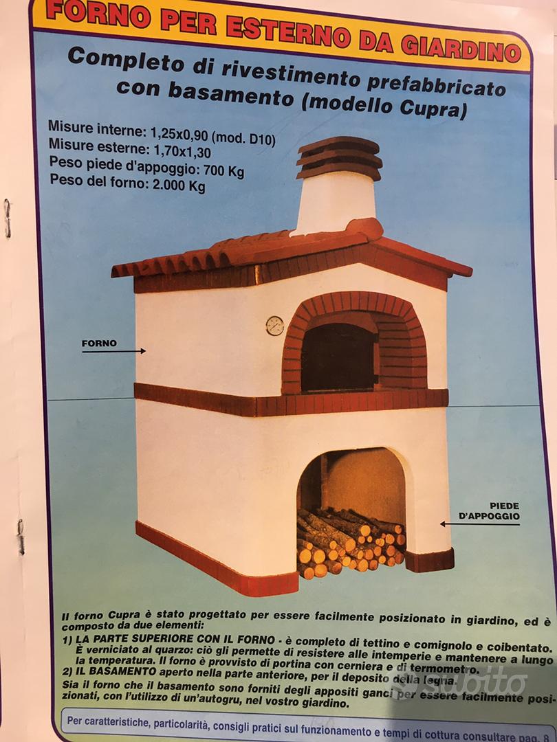 Forno a legna da giardino pronto all'uso completo - Giardino e Fai da te In  vendita a Macerata