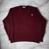 Maglione Lacoste TG XL originale bordeaux