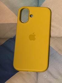 Cover apple iphone 16 come nuova gialla magsafe