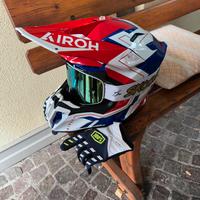 Casco Airoh Twist 3.0 Dizzy con macherina e guanti