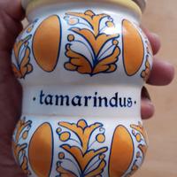 CONTENITORE IN CERAMICA DIPINTO TIPO SPEZIALE SCRI
