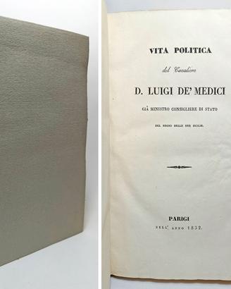 VITA POLITICA DEL CAVALIERE LUIGI DE' MEDICI 1832