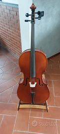 Violoncello 4/4 da studio e porta violoncello  