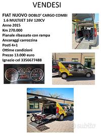 Fiat Doblò ribassato per trasporto disabile in car