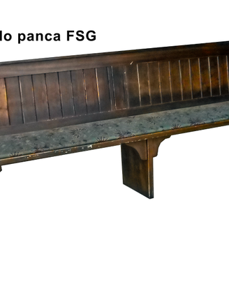 Kit panche in legno verniciate noce