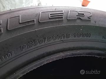 Pneumatici 265/60r18 109 h