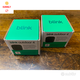 2x Blink Outdoor 4 Nuove Telecamere sicurezza WiFi
