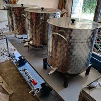 Impianto birra artigianale 100 litri gas/elettrico