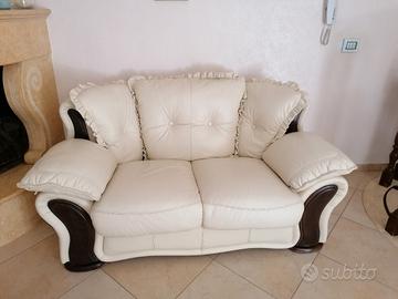 salotto in pelle 