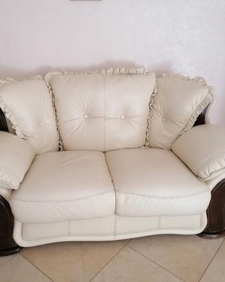 salotto in pelle 