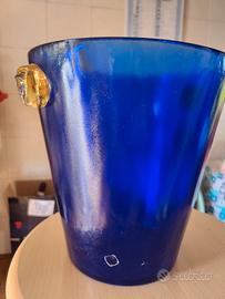 secchiello porta ghiaccio in vetro di Murano