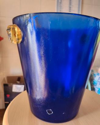 secchiello porta ghiaccio in vetro di Murano