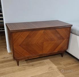 Cassapanca vintage anni ’40/’50 in noce