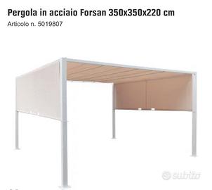 Pergola con telone regolabile