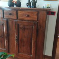 Tavolo, sedie, credenza fine 800 - inizio 900.