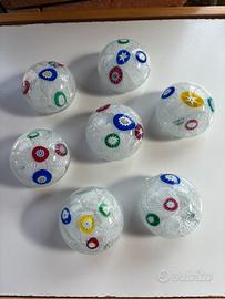 Fermacarte sommerso vetro stile Murano