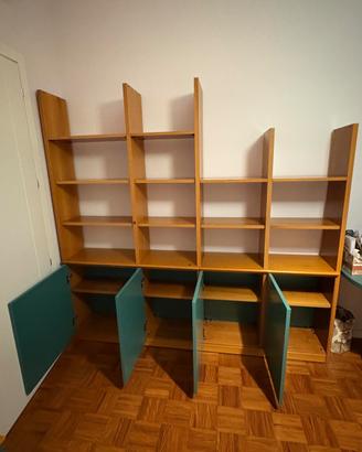 Libreria Molteni con scrivania e comodino