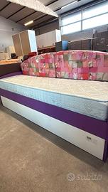Letto singolo con secondo letto estraibile Nuovo d