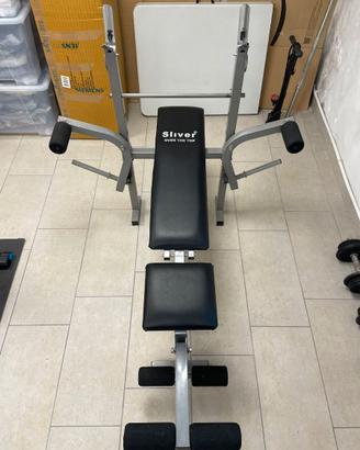 Panca piana reclinabile palestra