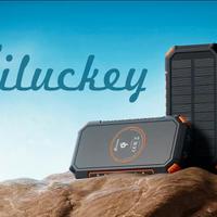 Hiluckey Caricabatterie Solare 26800mAh