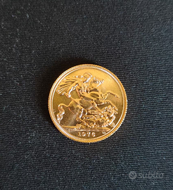 Sterlina d'oro Elisabetta II 1976