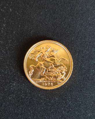 Sterlina d'oro Elisabetta II 1976
