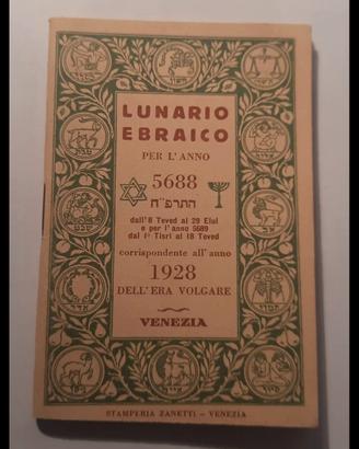 calendario ebraico 5688 e 5689 