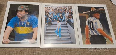 quadretti cornice 13x18 lotto napoli Maradona