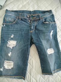 Pantaloncini jeans Benetton uomo strappati