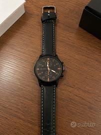 Orologio luxury uomo, balck/orange style