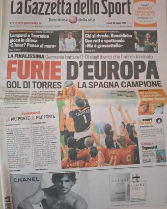La Gazzetta dello sport Spagna Campione D'Europa 